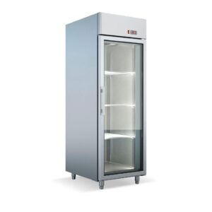 Profesionalni frižider za kuhinju sa 1 staklenim vratima inox boje